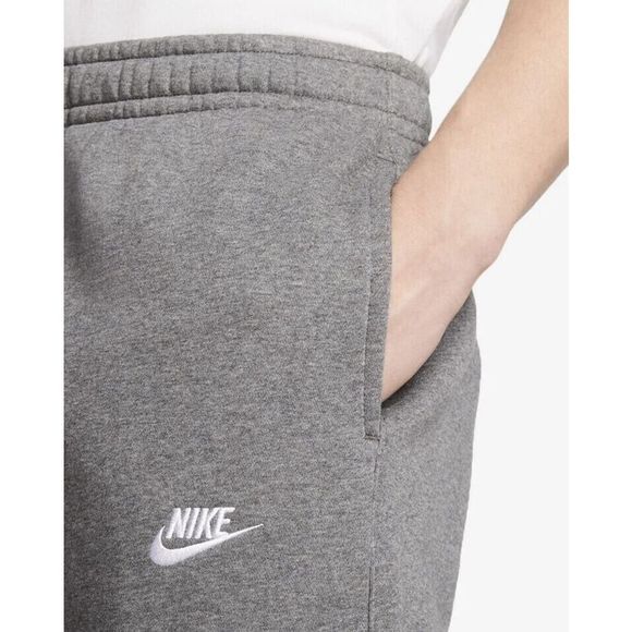 Nike BV2671 071 Men's Sz M Charcoal Heather Gray Club Fleece Cuffed Jogger Pants - Picture 9 of 12